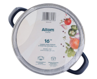 Altom Garnek emaliowany 16 cm 1,3 l pokrywka granat indukcja - 1611111 - zdjęcie 4